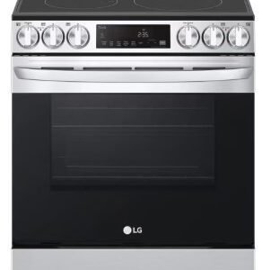 NEW 6.3 cu. ft. Smart Wi-Fi Enabled Fan Convection Electric Slide-in Range with Air Fry & EasyClean® LSEL6333FW