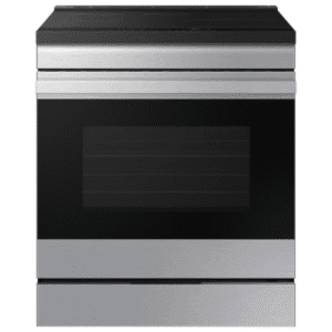 Samsung BESPOKE Smart Slide-in Induction Range with Air Fry and Ambient Edge Lighting in Stainless Steel NSI6DG9500SR