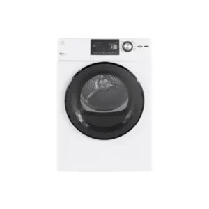GE 24-Inch 4.1 cu. ft. Vented Dryer Stainless Steel Drum in White - ENERGY STAR® GFD14JSIN3WW