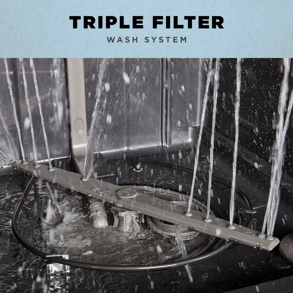 24 in. Front Built-In Tall Tub Dishwasher in Stainless Steel with 3-Cycles 59 dBA ADFS2524RS0 - Image 4