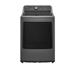 LG Electronics 7.3 cu. ft. Ultra Large Capacity Front Load Electric Dryer with Sensor Dry in Monochrome Grey - ENERGY STAR® DLE6100M