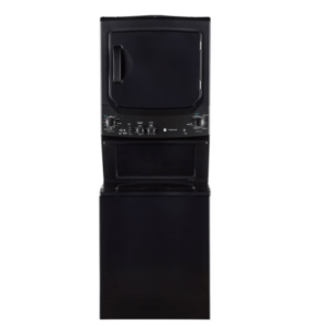 GE 27-Inch 4.4 cu. ft. Spacemaker Unitized Apartment Size Stacked Washer and 5.9 cu. ft. Dryer Laundry Centre in Diamond Grey GUD37ESMMDG