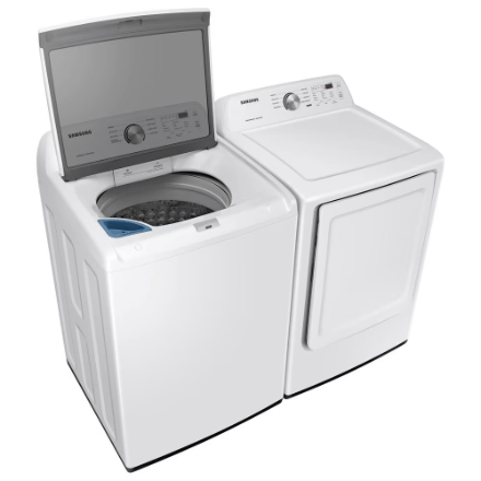 Samsung 7.2 cu. ft. Electric Dryer with Sensor Dry in White DVE45T3200W - Image 3
