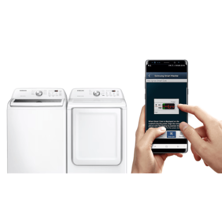 Samsung 7.2 cu. ft. Electric Dryer with Sensor Dry in White DVE45T3200W - Image 6
