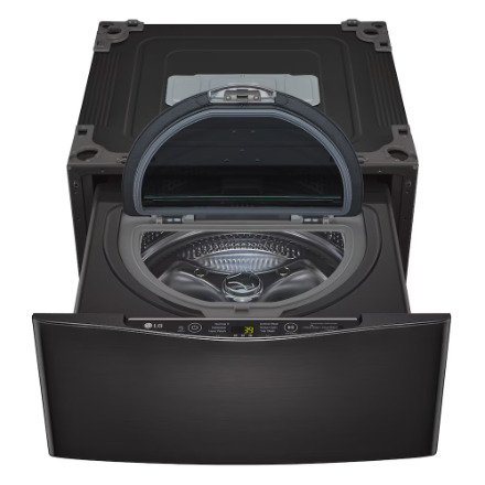 LG Electronics 29" 1.1 cu. ft. Pedestal Washer in Black Steel WD200CB - Image 2