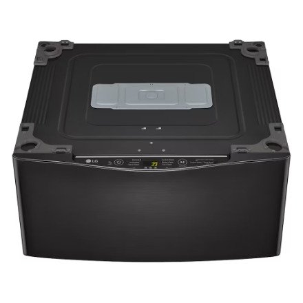 LG Electronics 29" 1.1 cu. ft. Pedestal Washer in Black Steel WD200CB