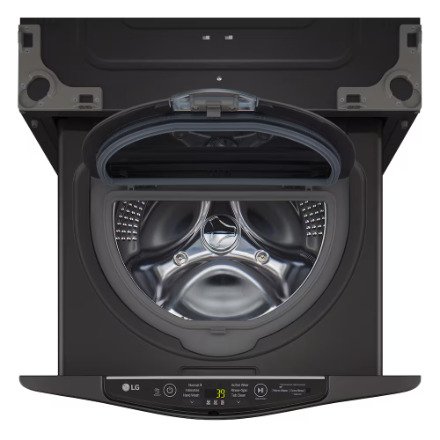 LG Electronics 29" 1.1 cu. ft. Pedestal Washer in Black Steel WD200CB - Image 3