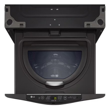LG Electronics 29" 1.1 cu. ft. Pedestal Washer in Black Steel WD200CB - Image 4