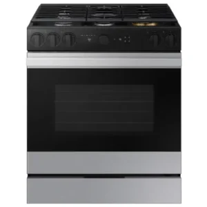 Samsung BESPOKE 6 cu.ft Smart Slide-in Gas Range with True Convection and Air Fry in Stainless Steel NSG6DG8500SRAA