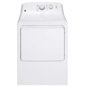 GE 27 Inch W, 6.2 cu.ft. Top Load Electric Dryer with SaniFresh Cycle White MTX22EBMR0WW