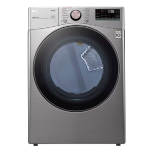 LG Electronics 7.4 cu. ft. Smart Front Load Electric Dryer with AI and TurboSteam in Graphite Steel - ENERGY STAR® DLEX3850V